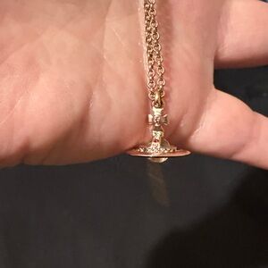 Vivienne Westwood Rose Gold Orb Necklace